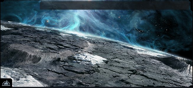 A moon base overlooking space, lit by distant stars and planetary glow.